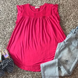 Ruff Hewn Hot Pink Top